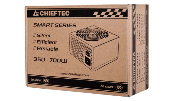 БЖ 500W Chieftec SMART GPS-500A8, 120 mm, >85%, Retail Box