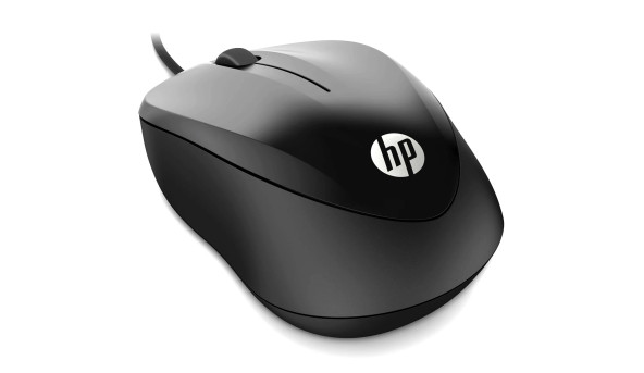 Мишка HP 1000 Wired Mouse, 3 кн., USB, 1200 dpi, чорна - 598121