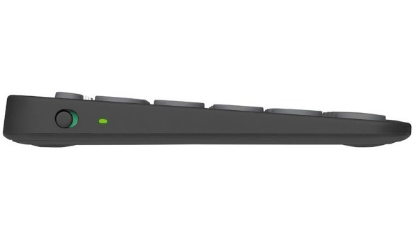 Клавіатура Logitech Pebble Keys 2 K380s, USB бездротова, чорна - 598193