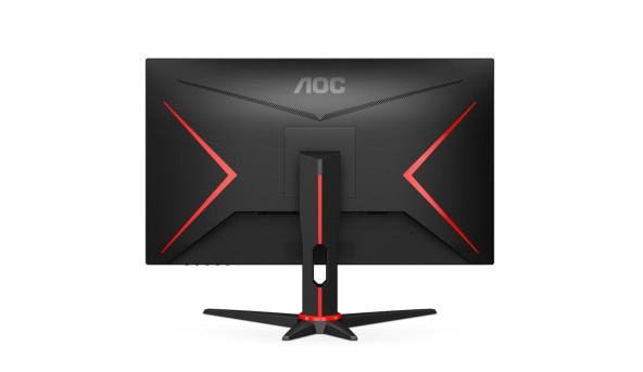 TFT 23.8" AOC 24G2SAE/BK, VA, 165Hz, D-Sub, 2xHDMI, DP, колонки, чорний з червон - 598208