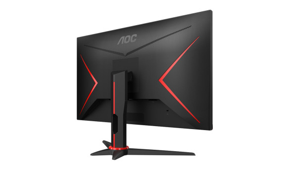 TFT 23.8" AOC 24G2SAE/BK, VA, 165Hz, D-Sub, 2xHDMI, DP, колонки, чорний з червон - 598208