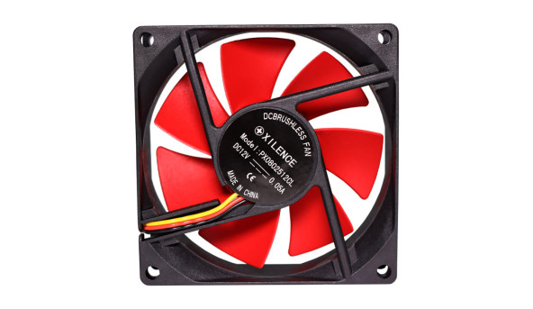 Вентилятор для корпуса 80mm Xilence XPF80.R black/red, Retail Box - 599183