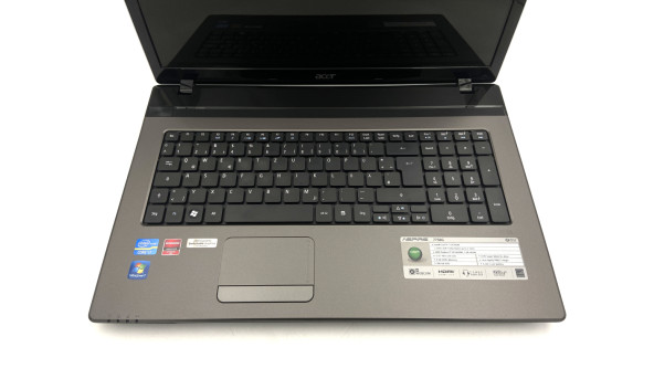 Игровой ноутбук Acer 7750g Intel i7-2670QM 8GB RAM 128GB SSD 500GB HDD AMD Radeon 6600M [17.3"] - ноутбук Б/У - 599252