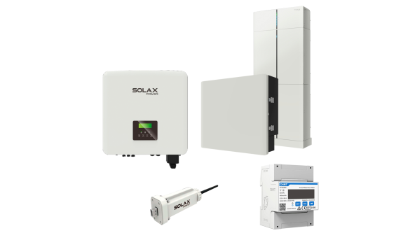 Комплект Solax 4.1: Трехфазный гибридный инвертор на 5 кВт, с АКБ на 6,2 кВт*ч