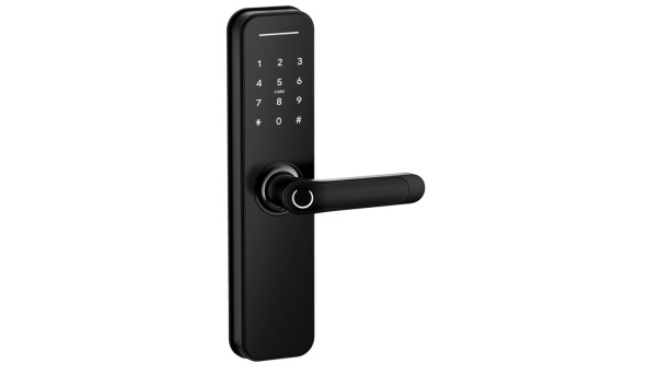 Умный дверной биометрический замок SEVEN LOCK SL-7766BF black (без врезной части)