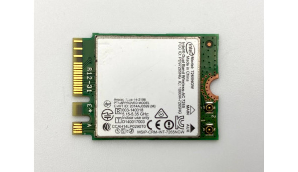 Wi-Fi модуль для ноутбука Acer TravelMate B117 Intel Wireless-AC 7265 NGW (7265NGW) Б/У