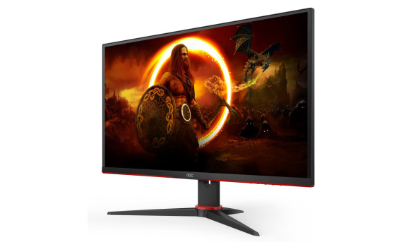 TFT 27" AOC 27G2SPAE/BK, FHD, IPS, 165Гц, 1 мс, D-Sub, HDMI, DP, колонки, чорний з червоним - 600040