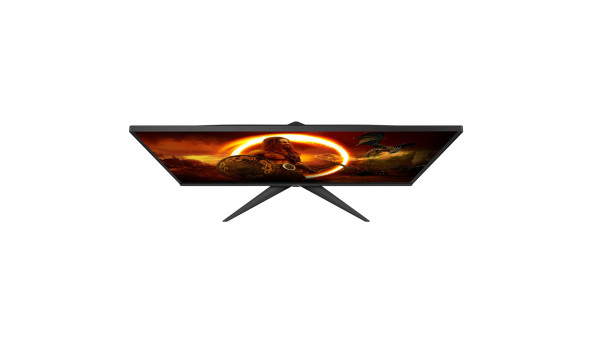 TFT 27" AOC 27G2SPAE/BK, FHD, IPS, 165Гц, 1 мс, D-Sub, HDMI, DP, колонки, чорний з червоним - 600040