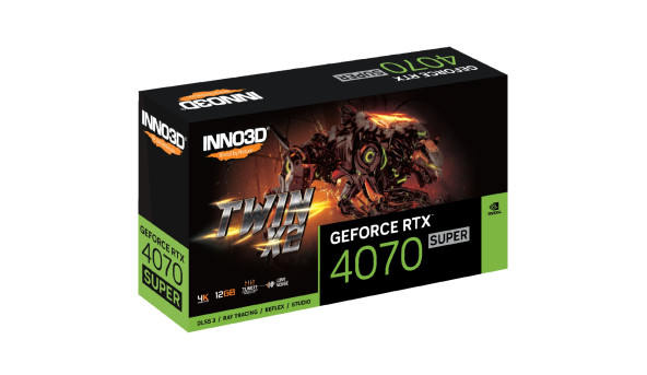 GeForce RTX4070 Super Inno3D TWIN X2, 12GB GDDR6X, 192bit, PCI Express