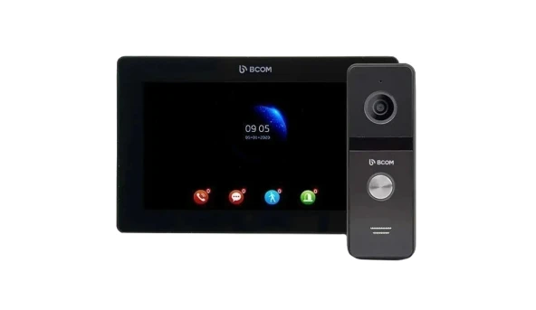 Комплект видеодомофона BCOM BD-770FHD Black Kit