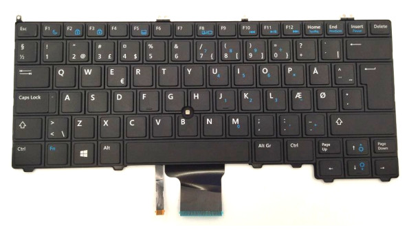 Клавіатура для ноутбука Dell Latitude E7240, E7440, rus, black (NSK-LD0UC)