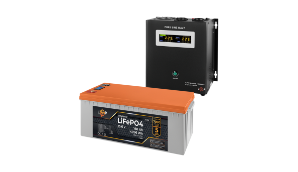 Комплект резервного живлення LogicPower W1500 + літієва (LiFePO4) батарея 4096Wh