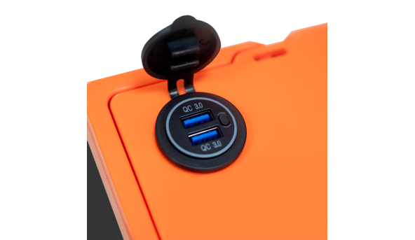 Акумулятор LP LiFePO4 12,8V - 64 Ah (820Wh) (BMS 80A/40А) пластик 2XT90 4USB стартер - 601143