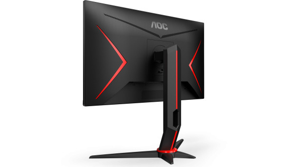 TFT 23.8" AOC Q24G2A/BK, QHD, IPS, 165Hz, 1ms, HDMI, DP, HAS, Pivot, чорний з червоним - 601840