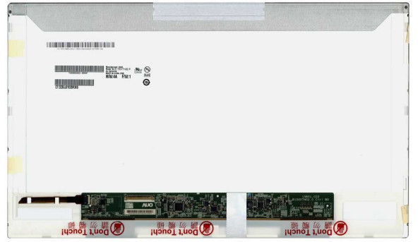 Матрица для ноутбука 15,6", Normal (стандарт), 40 pin (снизу слева), 1366x768, Светодиодная (LED), без креплений, глянцевая, AU Optronics (AUO), B156XTN02.0