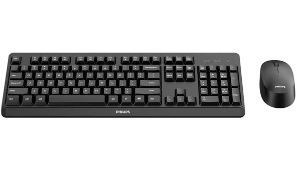 Комплект бездротовий Philips 6307 (клавіатура + мишка) UA чорний - 602082