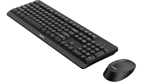 Комплект бездротовий Philips 6307 (клавіатура + мишка) UA чорний - 602082