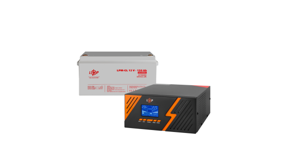 Комплект резервного живлення ДБЖ + гелева батарея (UPS B1500 + АКБ GL 1800Wh)
