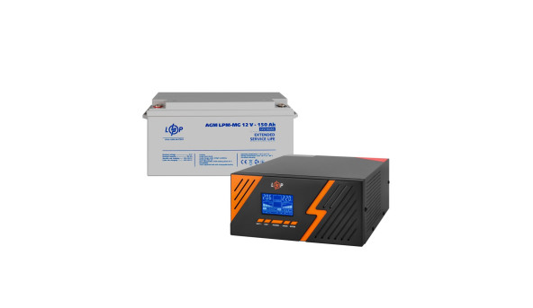 Комплект резервного живлення LP (LogicPower) ДБЖ + мультигелева батарея (UPS B1500 + АКБ MG 1800Wh) - 602245
