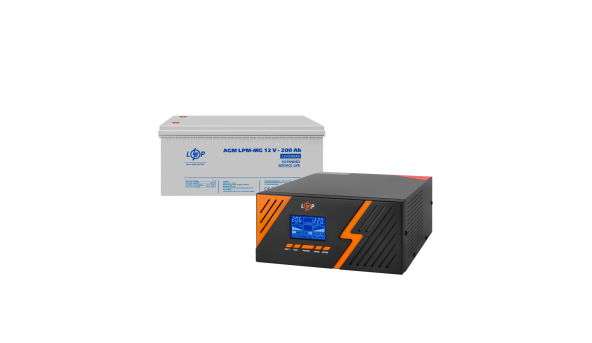 Комплект резервного живлення LP (LogicPower) ДБЖ + мультигелева батарея (UPS B1500 + АКБ MG 2400Wh)