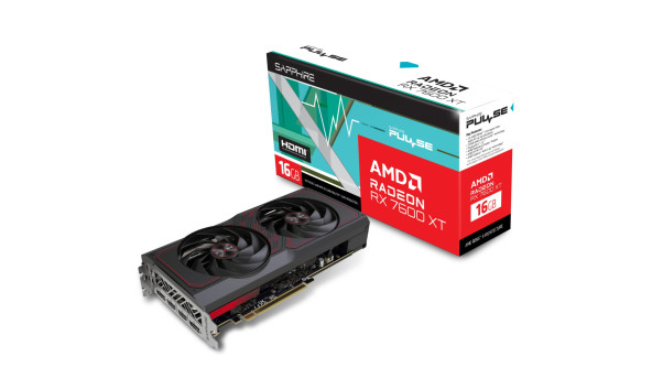 AMD Radeon RX 7600 XT Sapphire PULSE GAMING OC, 16GB GDDR6, 128 bit, PCI-Express 4.0 x8