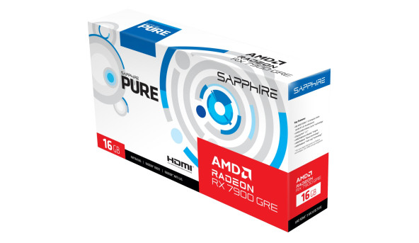 AMD Radeon RX 7900 GRE Sapphire PURE GAMING OC, 16GB GDDR6, 256 bit, PCI-Express 4.0 x16