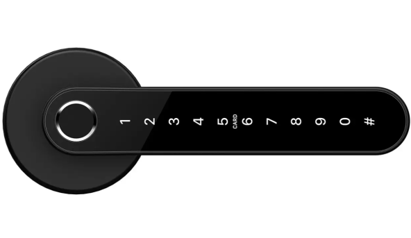 Розумний дверний біометричний замок PES Hand black - 602632