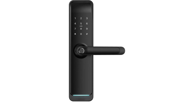 Розумний замок для дверей PES Husky Wi-Fi з WC фіксатором чорний - 602686