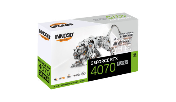 GeForce RTX4070 Super Inno3D TWIN X2 OC WHITE, 12GB GDDR6X, 192bit, PCI Express