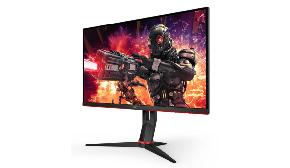 TFT 23.8" AOC 24G2ZU/BK, IPS, 240Hz, 0.5 ms, 2xHDMI, DP, 4 x USB 3.0, Pivot, колонки, чорний з черво - 603230