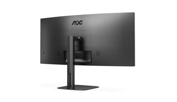 TFT 34" AOC CU34V5C/BK, WQHD, VA, 100Гц, 1 мс, вигнутий, HDMI, DP, USB-C, USB-hub, колонки, чорний - 603231