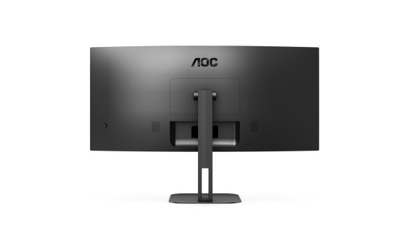TFT 34" AOC CU34V5C/BK, WQHD, VA, 100Гц, 1 мс, вигнутий, HDMI, DP, USB-C, USB-hub, колонки, чорний - 603231