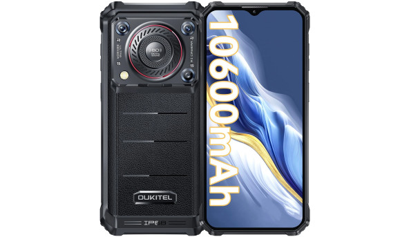 Смартфон Oukitel WP36 6.52" HD /8GB+128GB/ MT8788 /10600mAh /13+5Мп/ IP69K /NFC Black