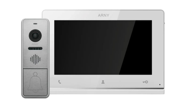 Комплект домофонный ARNY AVD-7143 (AVD-710 2Мп IPS + AVP-NG430 2Мп), White + Silver
