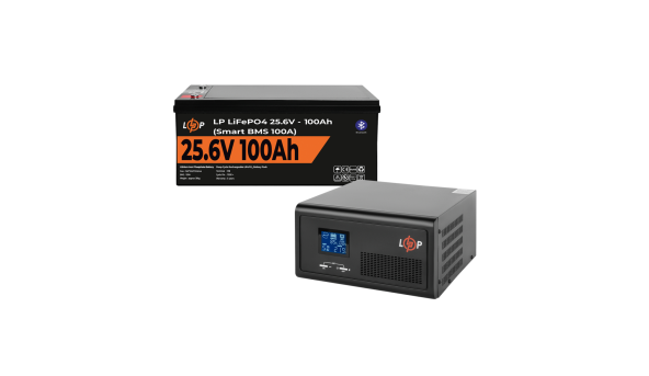 Комплект резервного живлення LP (LogicPower) ДБЖ + літієва (LiFePO4) батарея (UPS 2300VA + АКБ LiFePO4 2560W)