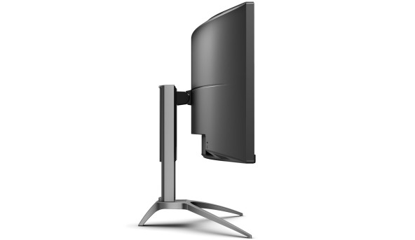 TFT 49" AOC AG493UCX2, VA, 5120x1440, 165Гц, вигн., HDMIx3, DP, USB-C, USB-hub, HAS, кол, чорний - 603393