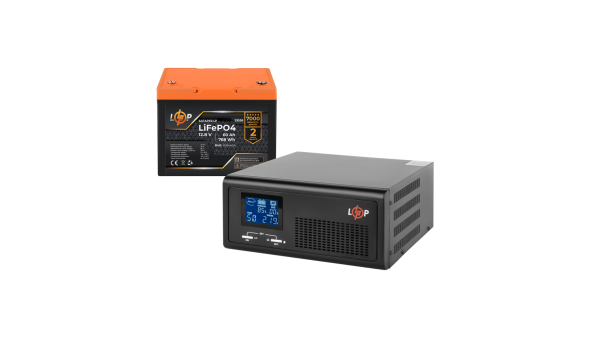 Комплект резервного живлення LogicPower B430 + літієва (LiFePO4) батарея 768 Wh
