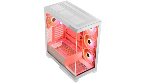 Корпус Modecom VOLCANO SPACE APEX ARGB 4x140mm fans MIDI USB 3.0x2+TYPE-C WHITE без БЖ ATX - 603442