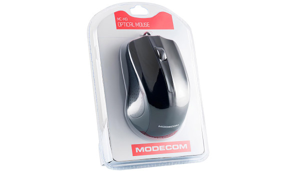 Мишка Modecom MC-M9, 3кн., 1000dpi, чорна - 603443