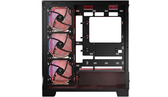Корпус Modecom VOLCANO SPACE APEX ARGB 4x140mm fans MIDI USB 3.0x2+TYPE-C BLACK без БЖ ATX - 603448