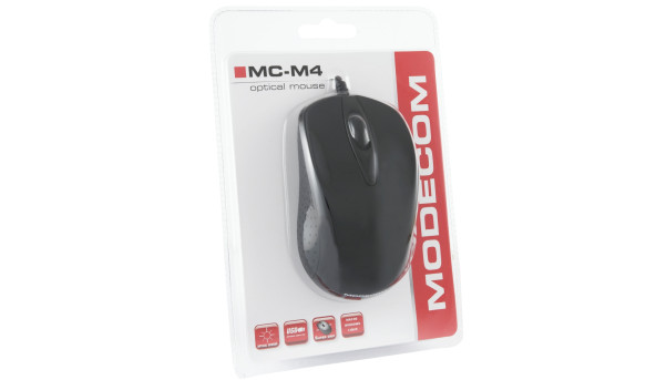 Мишка Modecom MC-M4.1, 3кн., 1200dpi, Black OEM (White box) - 603468