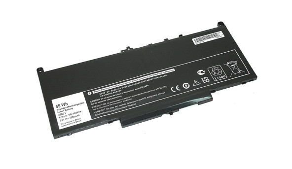 Аккумуляторная батарея для ноутбука Dell J60J5 Latitude 12 E7270 7.6V Black 6800mAh OEM