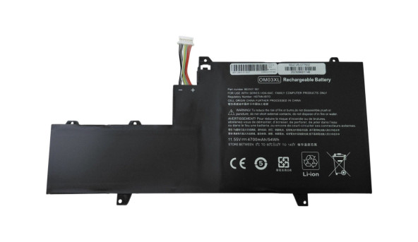 Акумулятор для ноутбука HP OM03XL EliteBook 1030 G2 Type B 11.55 В Black 4700 мАг OEM
