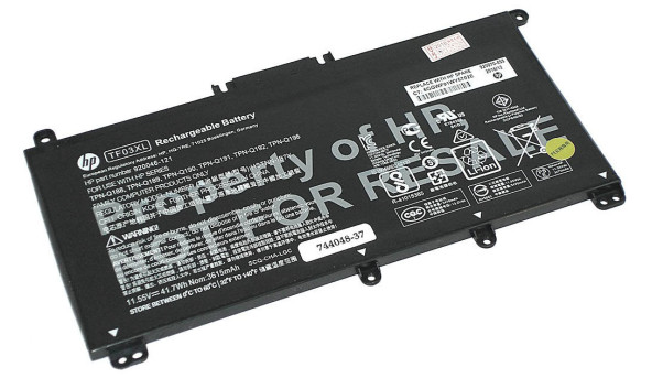 Аккумуляторная батарея для ноутбука HP TF03XL Pavilion 15-cc 11.55V Black 3630mAh Orig