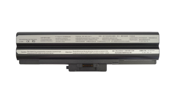 Аккумуляторная батарея для ноутбука Sony VAIO VGP-BPS13 VGN-FW 11.1V Black 5200mAh OEM