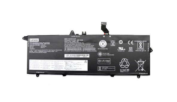 Оригинальная батарея для ноутбука Lenovo ThinkPad T490s T495s L18L3PD1 11.58V 4708mAh Б/У - 10-15% износа