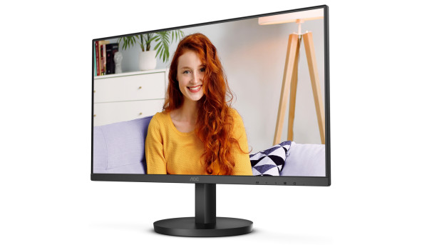 TFT 23.8" AOC 24B3HMA2, VA, 100Hz, 1ms, VGA, HDMI, колонки, чорний - 604304
