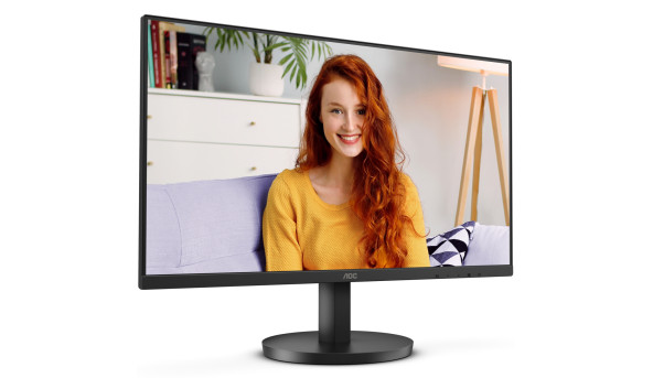 TFT 23.8" AOC 24B3HMA2, VA, 100Hz, 1ms, VGA, HDMI, колонки, чорний - 604304