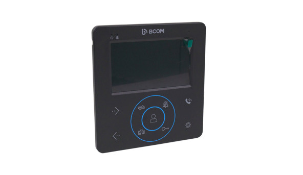 Комплект відеодомофона BCOM BD-480 Black Kit: відеодомофон 4" і відеопанель