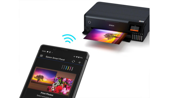 БФП А3 Ink Epson L8180 (16 стор/хв, 5760 x 1440 dpi, Wi-Fi, Ethernet, СБПЧ, чорний) Фабрика Друку - 604540